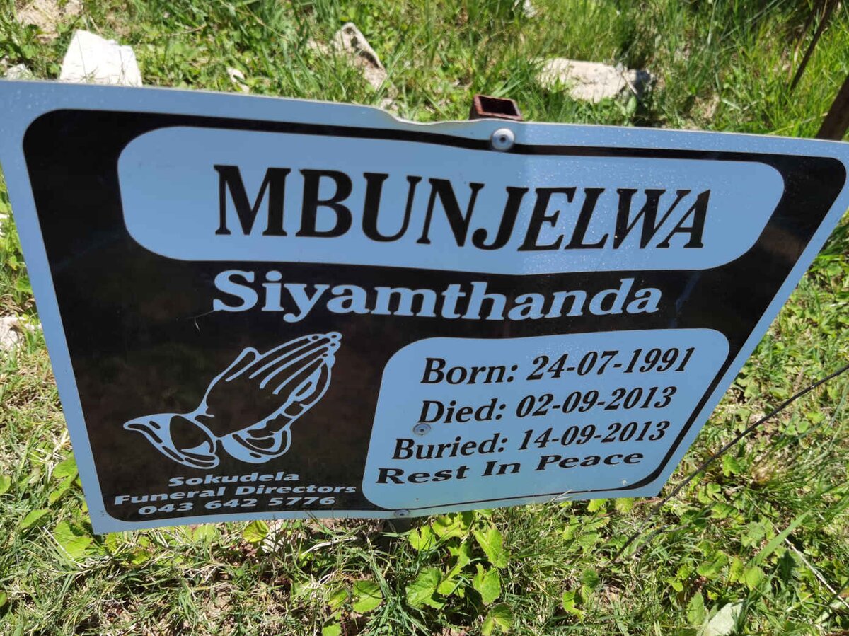 MBUNJELWA Siyamthanda 1991-2013