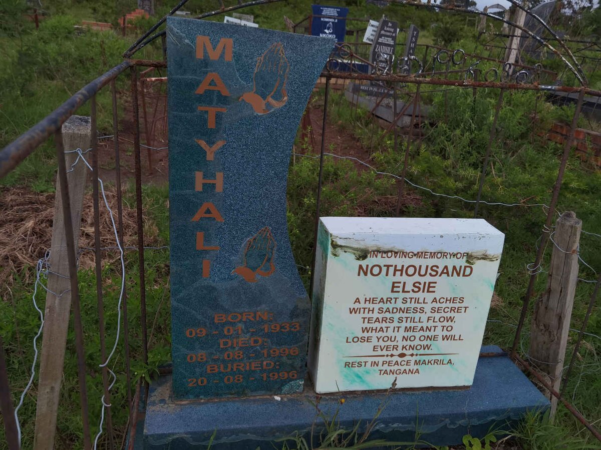 MATYHALI Nothousand Elsie 1933-1996