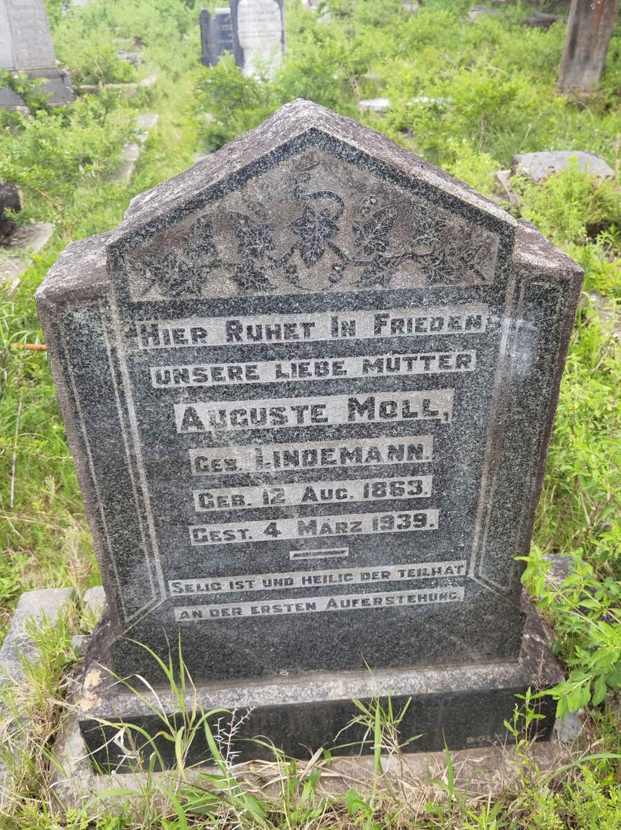 MOLL Auguste nee LINDEMANN 1863-1939