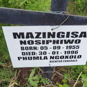 MAZINGISA Nosiphiwo 1955-1996