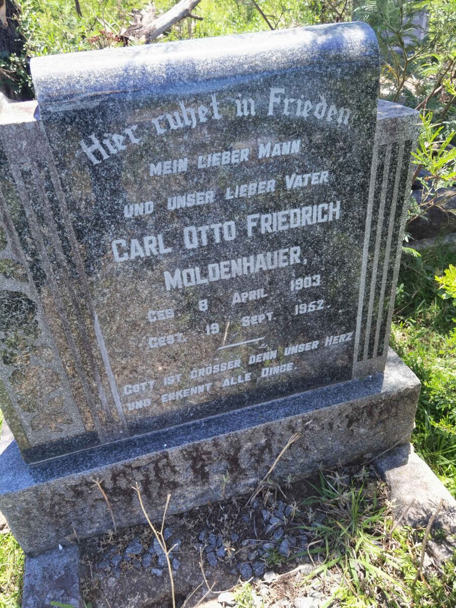 MOLDENHAUER Carl Otto Friedrich 1903-1952
