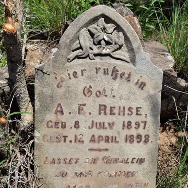 REHSE A.F. 1897-1898