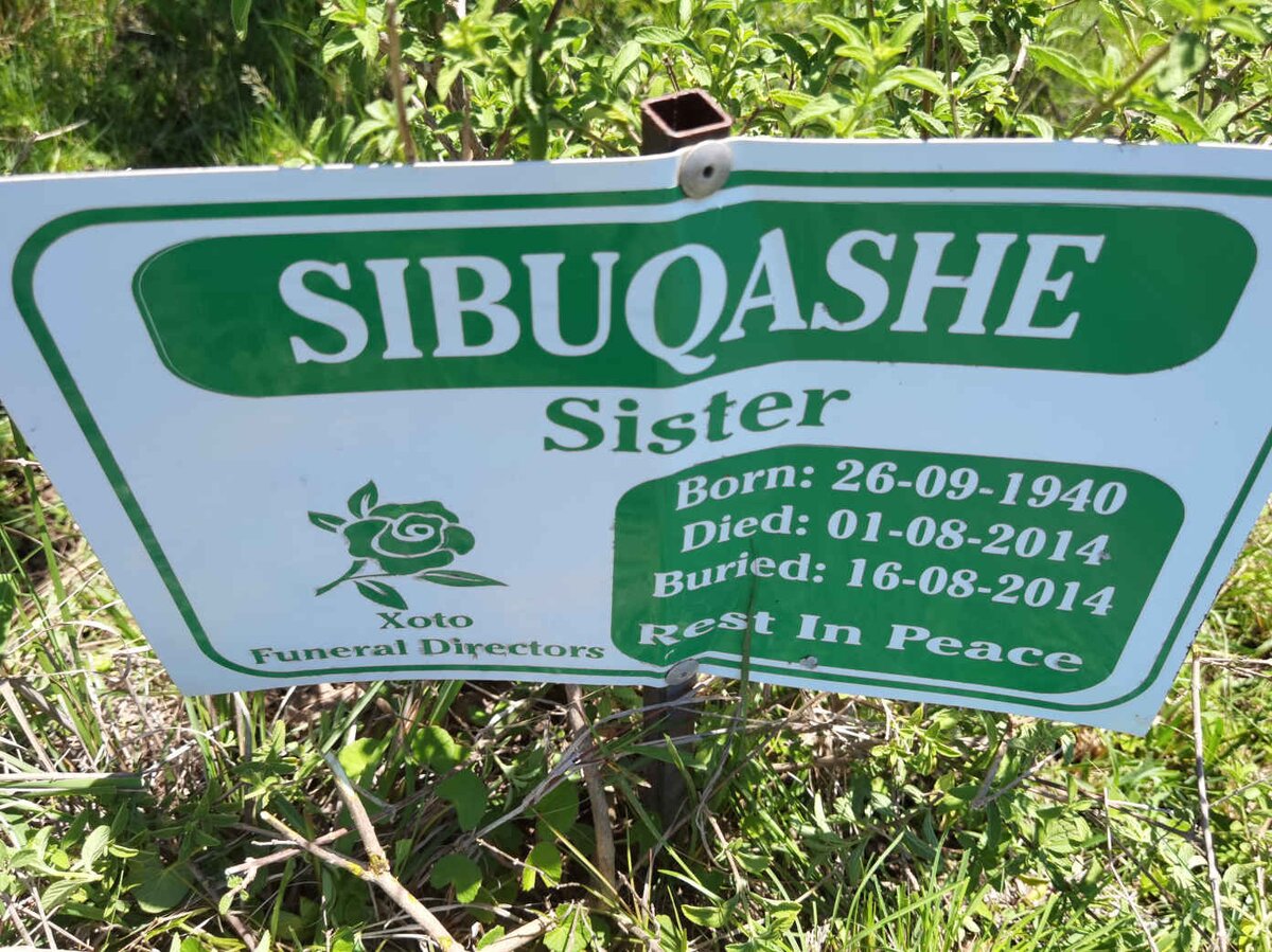 SIBUQASHE Sister 1940-2014