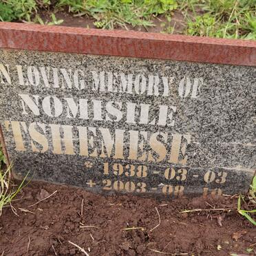 TSHEMESE Nomisile 1933-2003
