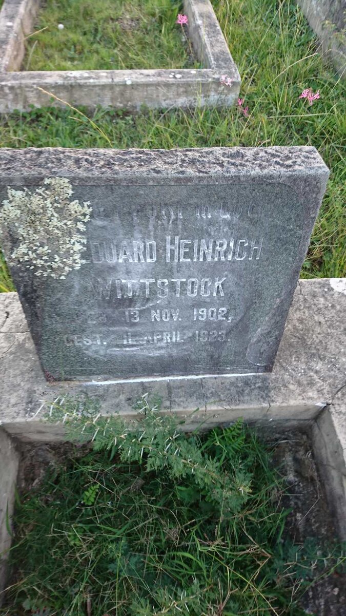 WITTSTOCK Eduard Heinrich 1902-1923