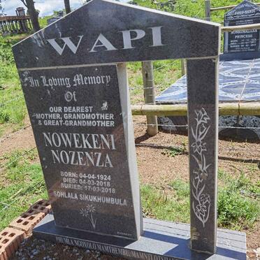 WAPI Nowekeni Nozenza 1924-2018