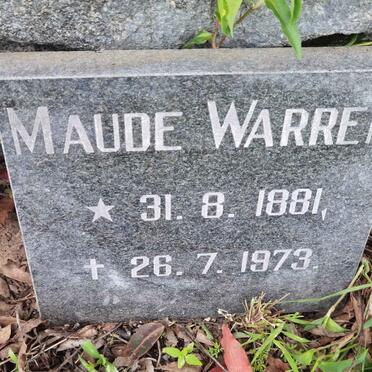 WARREN Maude 1881-1973