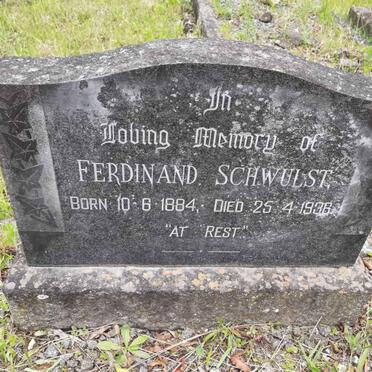 SCHWULST Ferdinand 1884-1936