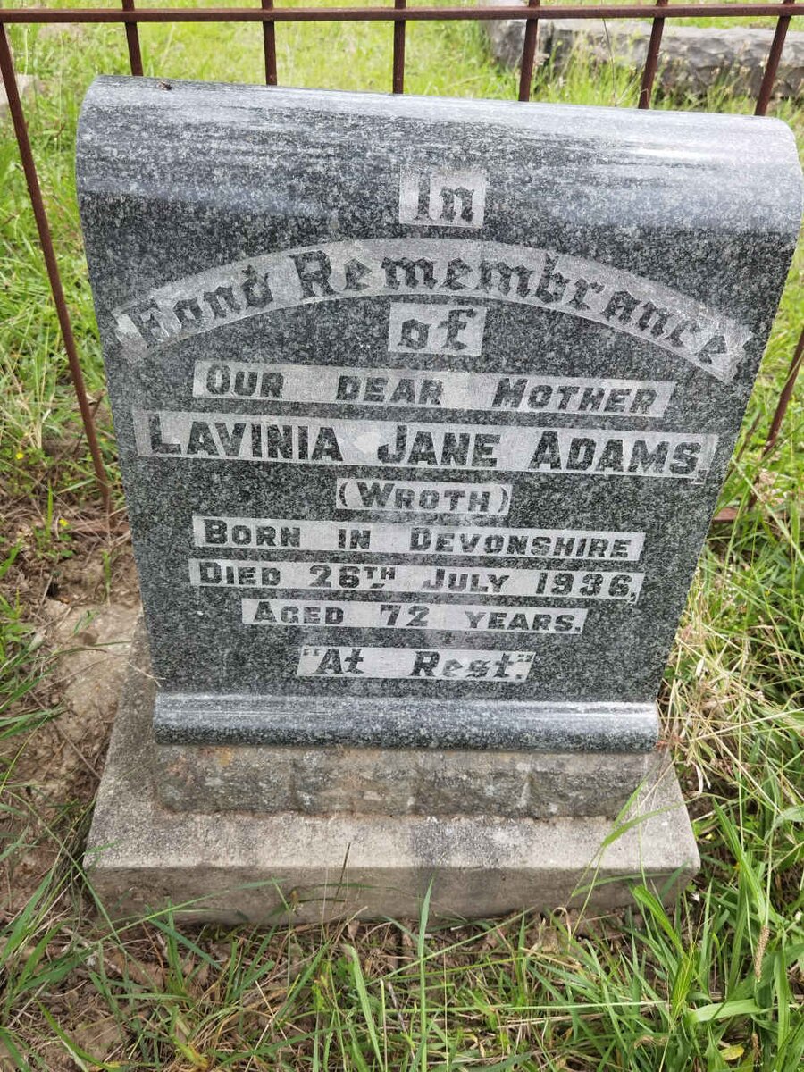 ADAMS Lavinia Jane nee WROTH -1936