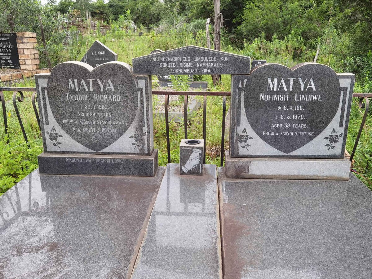 MATYA Tyodi Richard -1985 &amp; Nofinish Lindiwe 1911-1970