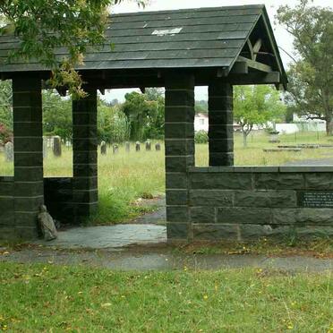 1. Entrance to Edward Street Cemetery, King Williamstown, E.C.