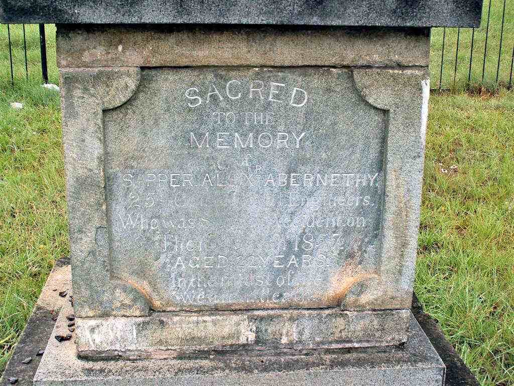 ABERNETHY Alexander  -1857