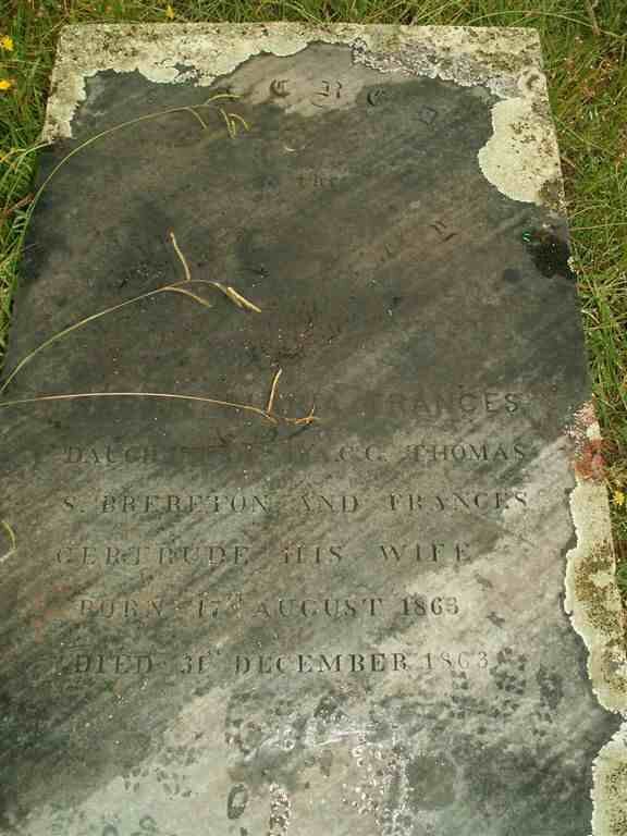 BRERETON Sarah Maria Frances 1863-1863