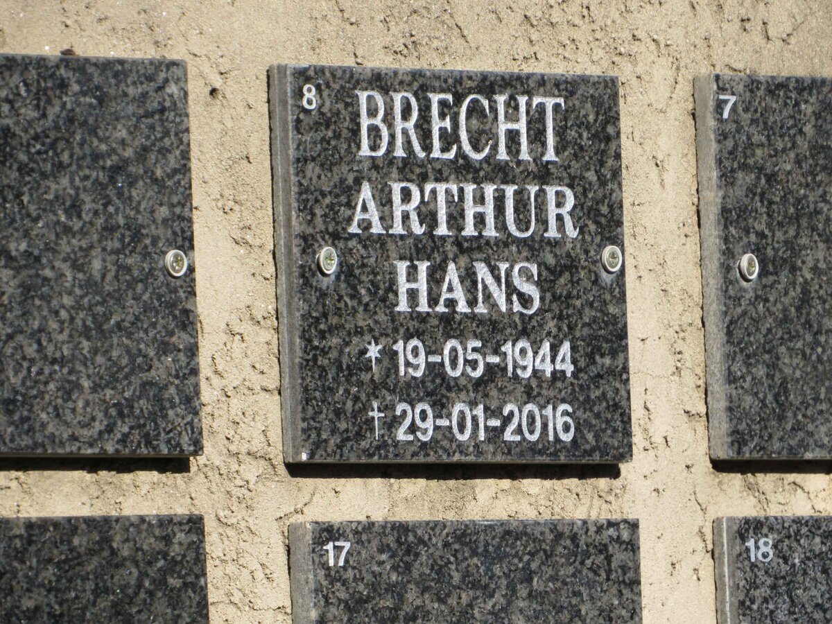 BRECHT Arthur Hans 1944-2016