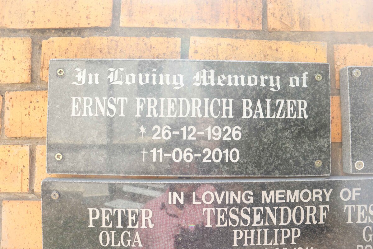 BALZER Ernst Friedrich 1926-2010