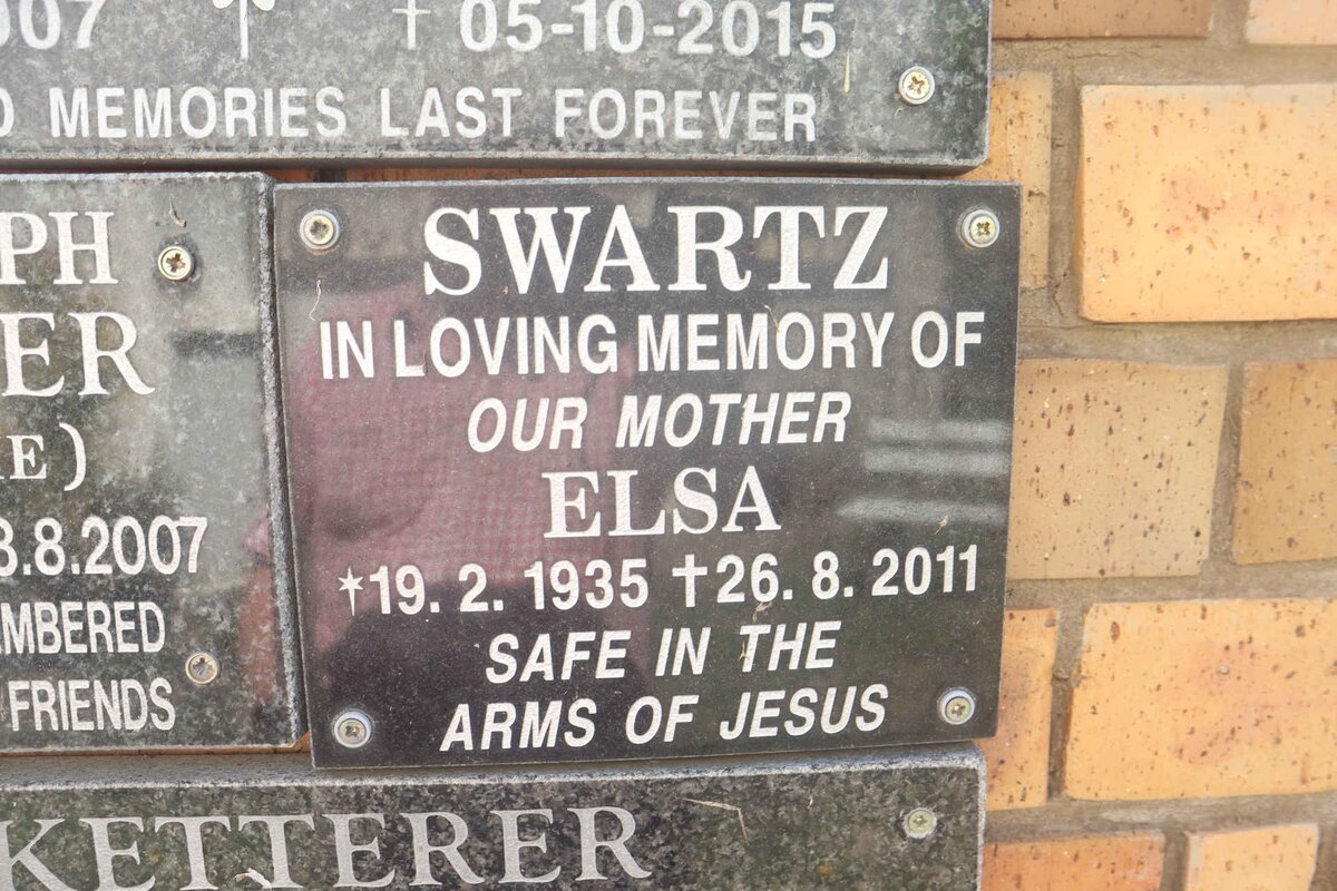 SWARTZ Elsa 1935-2011