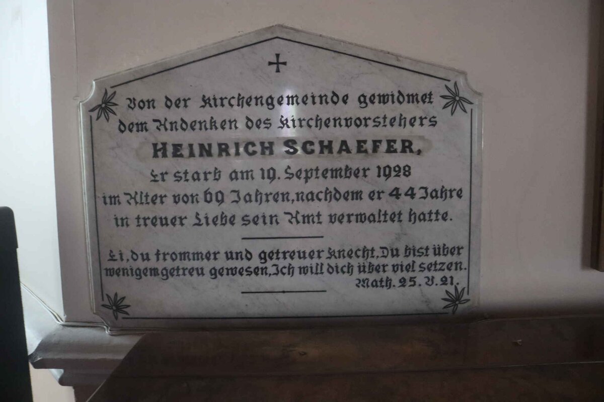 SCHAEFER Heinrich -1928