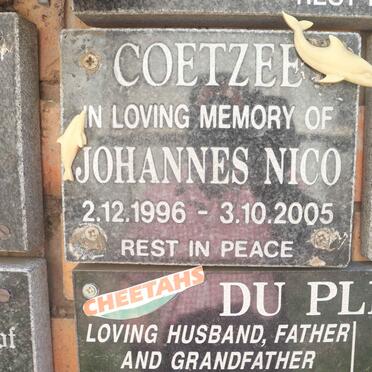 COETZEE Johannes Nico 1996-2005