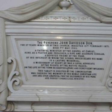 Eastern Cape, KING WILLIAM'S TOWN, Presbyterian Church, Memorial Plaques