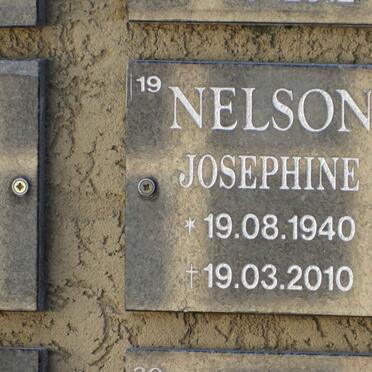 NELSON Josephine 1940-2010