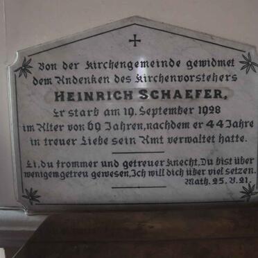 SCHAEFER Heinrich -1928