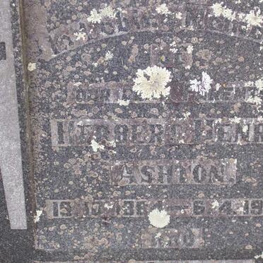 ASHTON Herbert Henry 1884-1937 &amp; ?