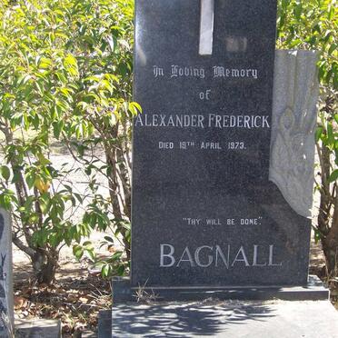 BAGNALL Alexander Frederick -1973