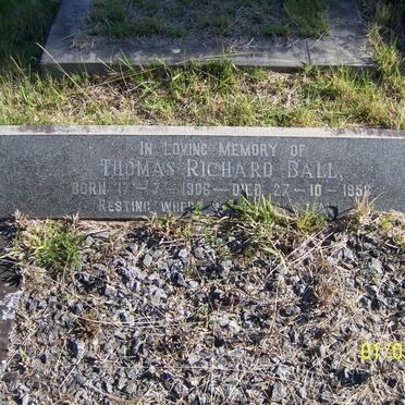 BALL Thomas Richard 1906-1956
