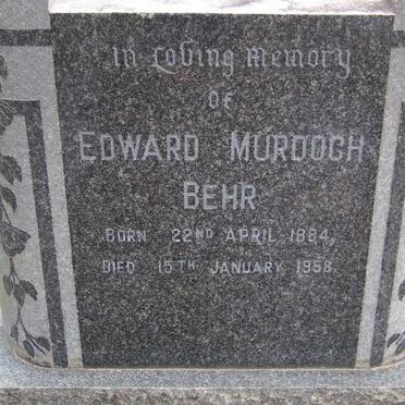 BEHR Edward Murdoch 1884-1958