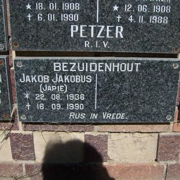BEZUIDENHOUT Jakob Jakobus 1936-1990
