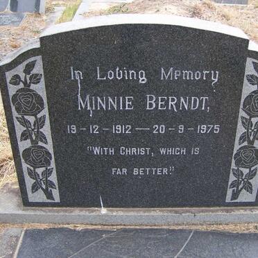BERNDT Minnie 1912-1975