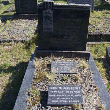 BECKER Bernhard Hilton 1911-1957 &amp; Ivy Emma Maria 1912-1994 :: BECKER Elaine Margery 1951-1998