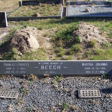 BEECH Charles 1904-1970 &amp; Martha Johanna 1914-1998