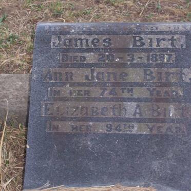 BIRT James -1887 :: BIRT Ann Jane :: BIRT Elizabeth A.