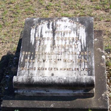 BOBERG Gerda nee SAURBREY 1867-1935