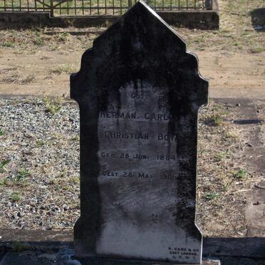 BOY Herman Carl Christian 1884-1901