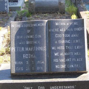 BOTHA Peter Marthinus 1954-1971