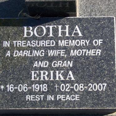 BOTHA Erika 1918-2007