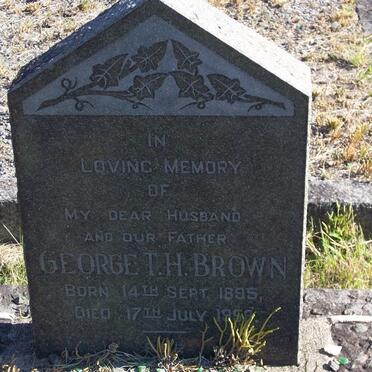 BROWN George T.H. 1895-1959