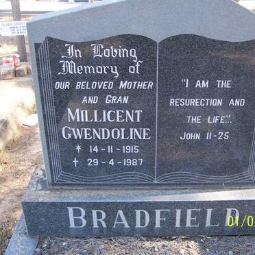 BRADFIELD Millicent Gwendoline 1915-1987