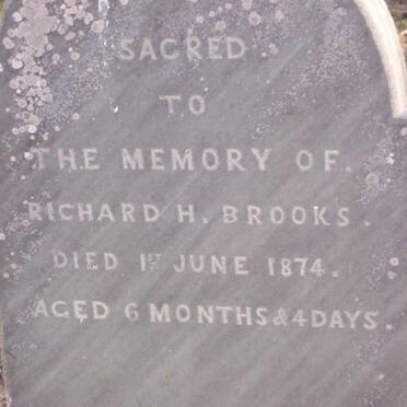 BROOKS Richard H. -1874