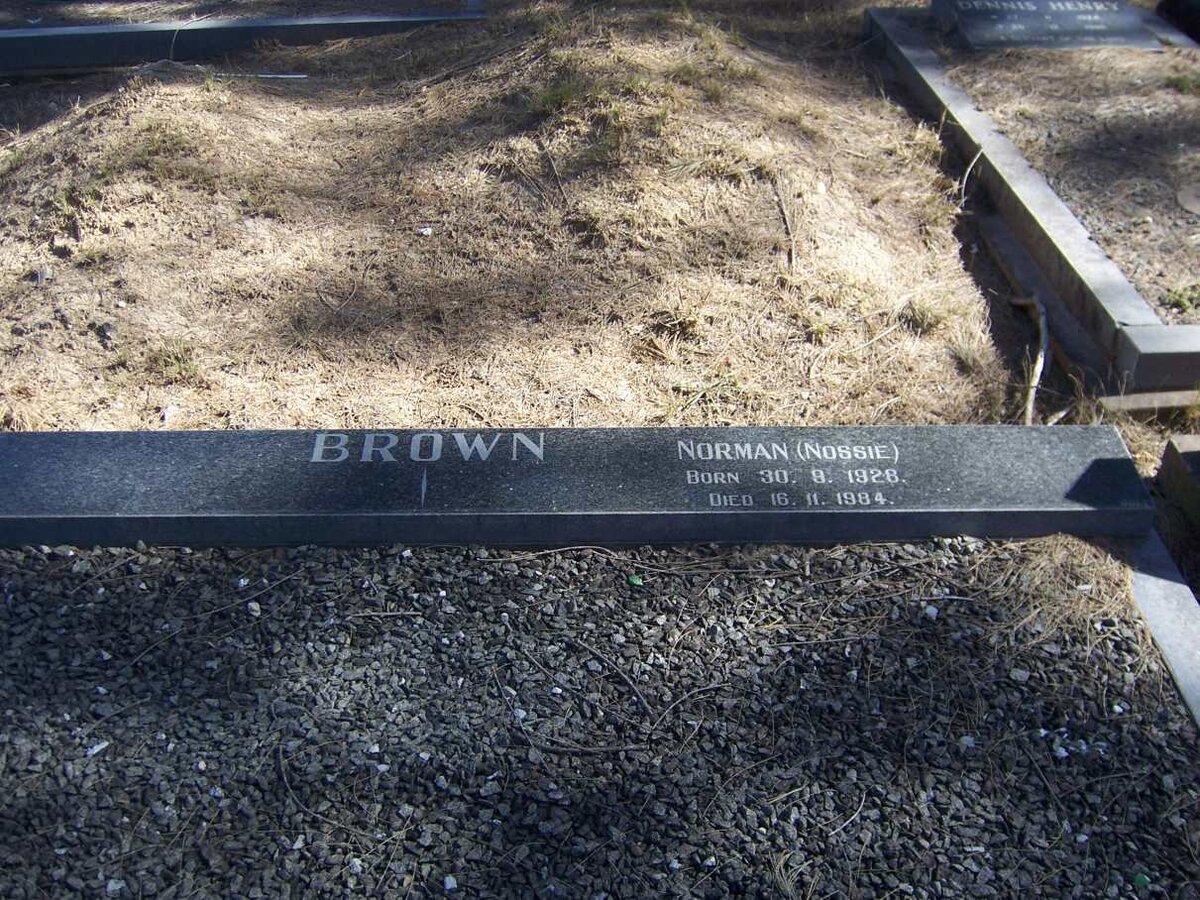 BROWN Norman 1928-1984