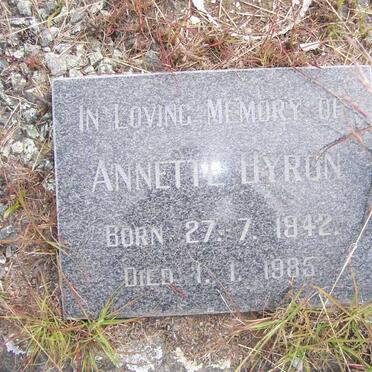 BYRON Annette 1942-1985