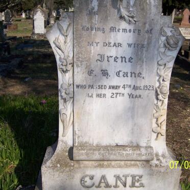 CANE Irene F.H. -1923