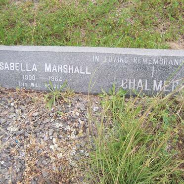 CHALMERS David Walter 1895-1961 &amp; Isabella Marshall 1900-1984