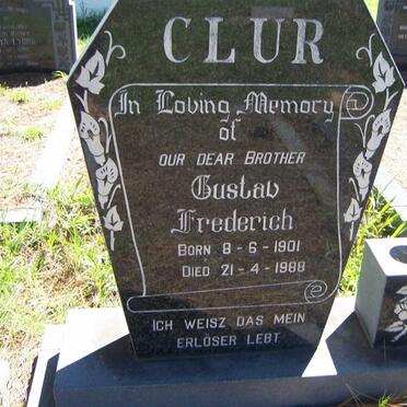 CLUR Gustav Fredrich 1901-1988