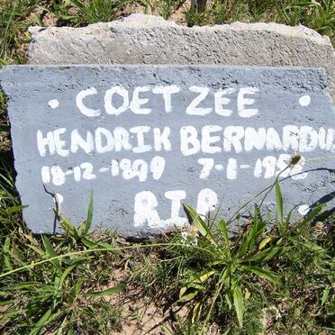 COETZEE Hendrik Bernardus 1899-1952