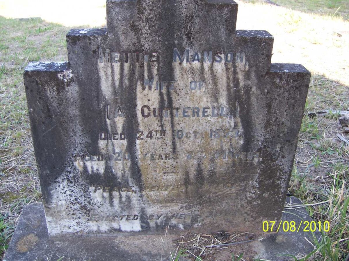 CUTTERELL Mettie Manson -1893