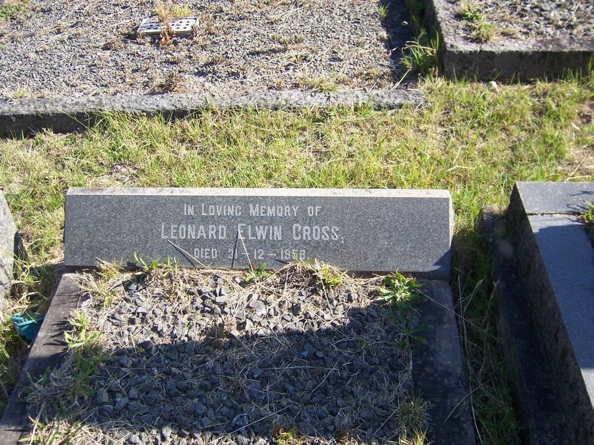 CROSS Leonard Elwin ?-1958