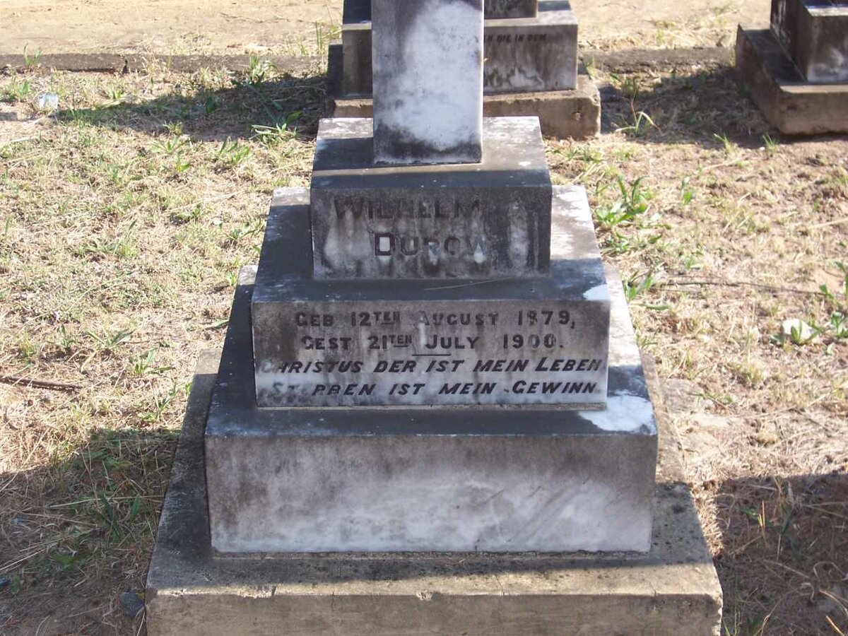 DUROW Wilhelm A. 1879-1900